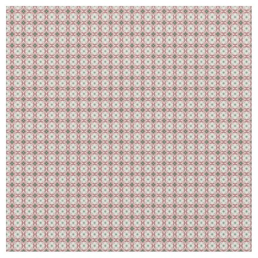 Delicate Intricate Funky Festive Christmas Pattern Fabric