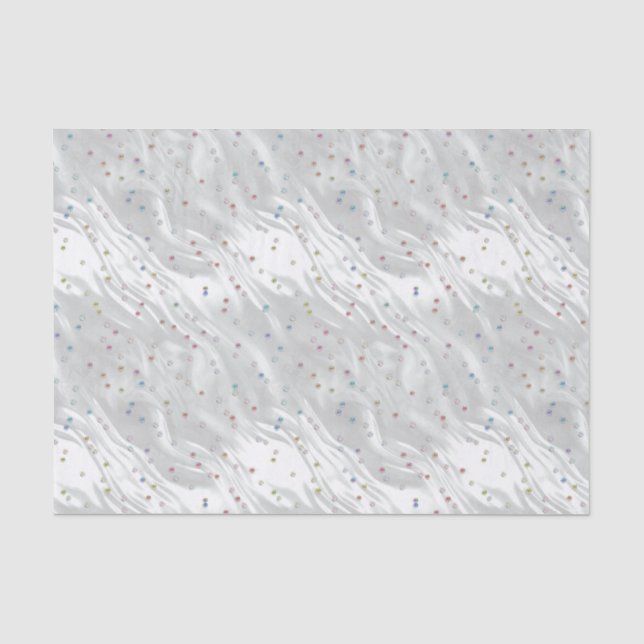 Delicate Jewels Image on Satin Image Tissue Paper (Front)