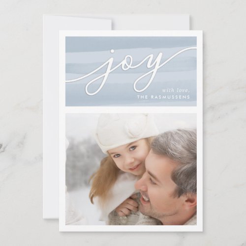 Delicate Joy  Holiday Photo Card