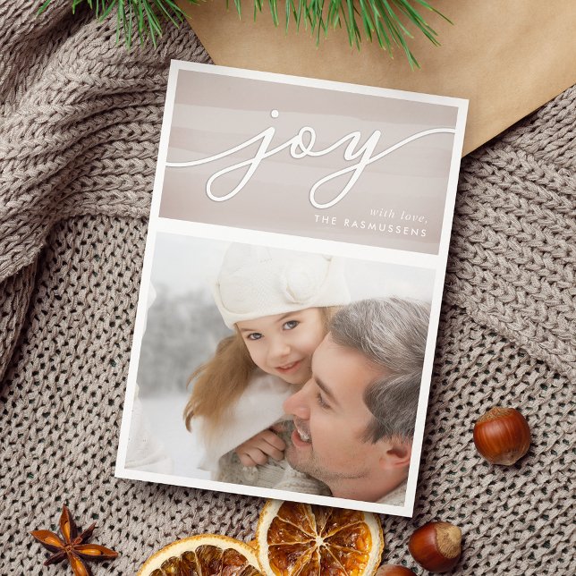 Delicate Joy | Holiday Photo Card (Creator Uploaded)