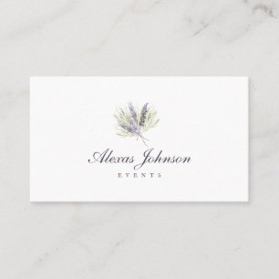 Delicate Lavender Bouquet Business Card