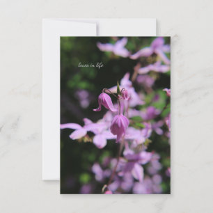 Delicate Lavender / Pink Flower Note Card