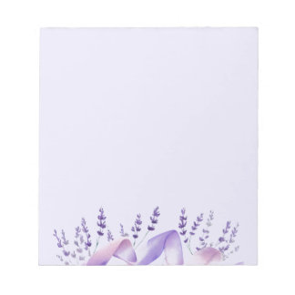 Delicate Lavender Stems Notepad
