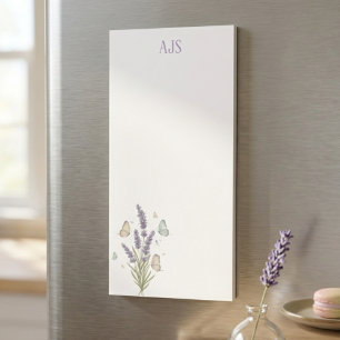 Delicate Lavender Watercolor Teacher Gift Magnetic Notepad