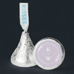 Delicate Lavender Wedding Monogram Personalized Hershey®'s Kisses®<br><div class="desc">Classic wedding monogram design. 
Need a different color? No problem! Just click the "EDIT DESIGN" button to access our advanced design tool.</div>
