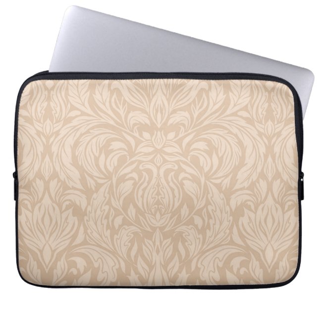 Delicate leaf  laptop sleeve (Front)