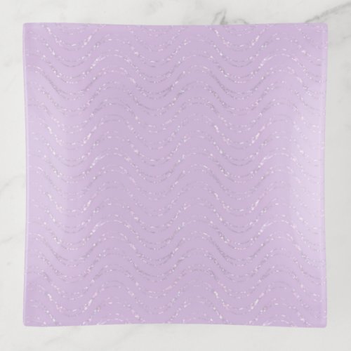 Delicate Lilac Sparkle Trinket Tray _ Style 1