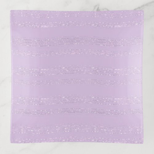 Delicate Lilac Sparkle Trinket Tray _ Style 5