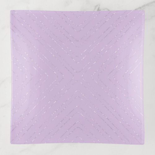 Delicate Lilac Sparkle Trinket Tray _ Style 8