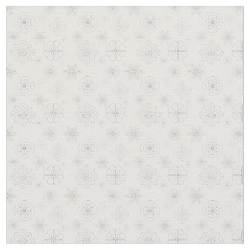 Delicate line flower pattern fabric