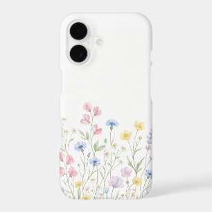 Delicate Loose Watercolor Spring Wildflowers and W iPhone 17 Case