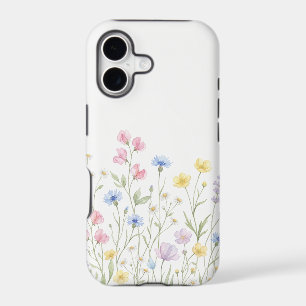 Delicate Loose Watercolor Spring Wildflowers and W iPhone 17 Case