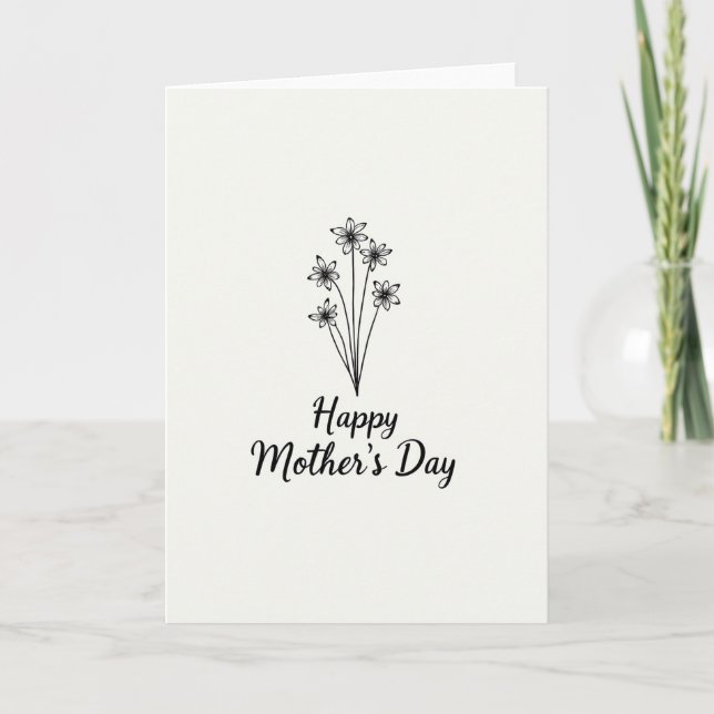 Delicate Mothers Day Card (Front)