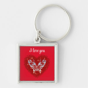 delicate nature aesthetic butterfly keychain