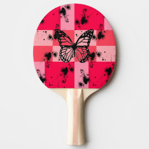 delicate nature aesthetic butterfly ping pong paddle