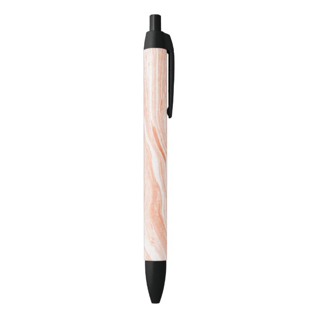 Delicate Orange And White Marble Stone Pen (Bottom (Vertical))