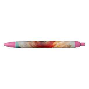Delicate Orange Flower Pen