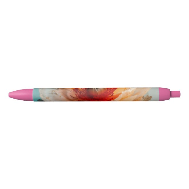 Delicate Orange Flower  Pen (Front)
