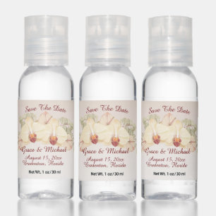 Delicate Orchid Flower Save The Date Hand Sanitizer