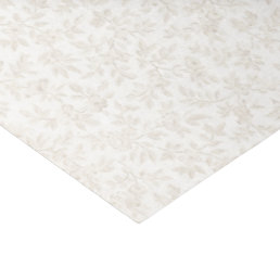 Delicate Pale Gold Floral Tissue Paper