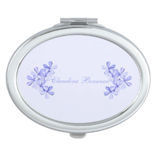 Delicate Pale Lavender Flowers Compact Mirror