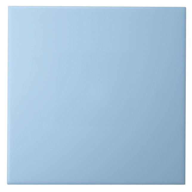 Delicate Pastel Blue Ceramic Tile. Ceramic Tile (Front)