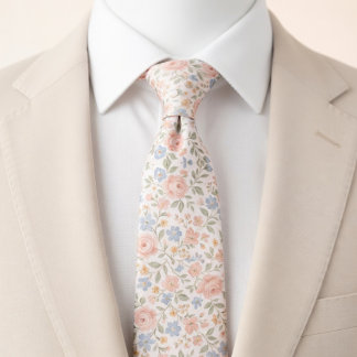  Delicate Pastel Spring  Neck Tie