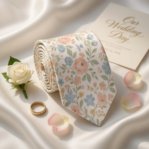  Delicate Pastel Spring  Neck Tie