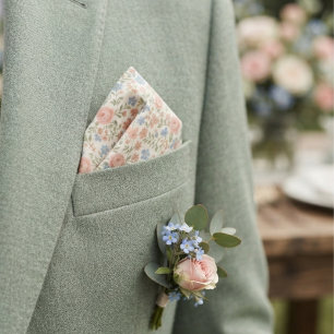 Delicate Pastel Spring Pocket Square Bandana
