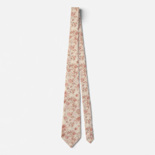 Delicate Pastel watercolor floral summer pattern Neck Tie