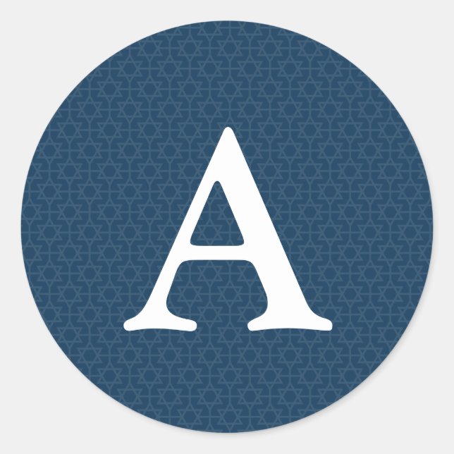 Delicate Patterned Bar/Bat Mitzvah Sticker Labels (Front)