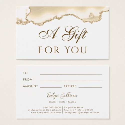 Delicate Peach Agate Gift Card