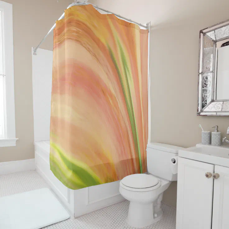 Delicate Peach Shower Curtain Zazzle