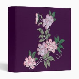 Delicate peonies elegant floral pattern binder