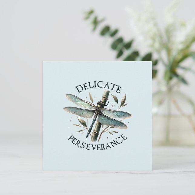 Delicate Perseverance - Artistic Dragonfly (Standing Front)