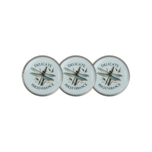 Delicate Perseverance - Artistic Dragonfly Golf Ball Marker