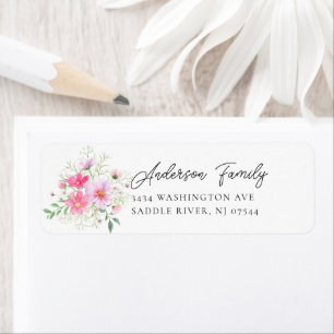 Delicate Petals Return Address Label