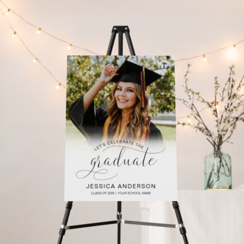 Delicate Photo Graduation Party Welcome Sign