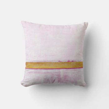 'delicate' Pink And Gold Abstract Art Throw Pillow by T30Gallery at Zazzle