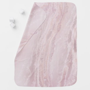 Delicate pink baby blanket