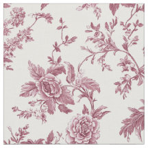 Delicate Pink Botanical Toile