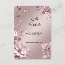 Delicate Pink Floral Frame Detail Enclosure