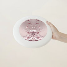 Delicate Pink Floral Frisbee