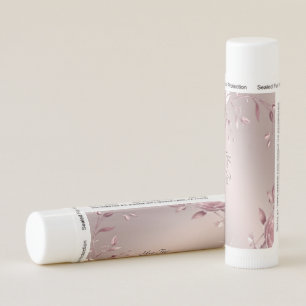 Delicate Pink Floral Lip Balm