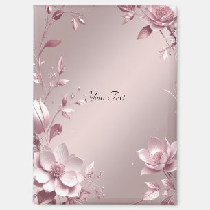 Delicate Pink Floral Magnet