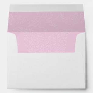 Delicate Pink Floral Pattern Envelope