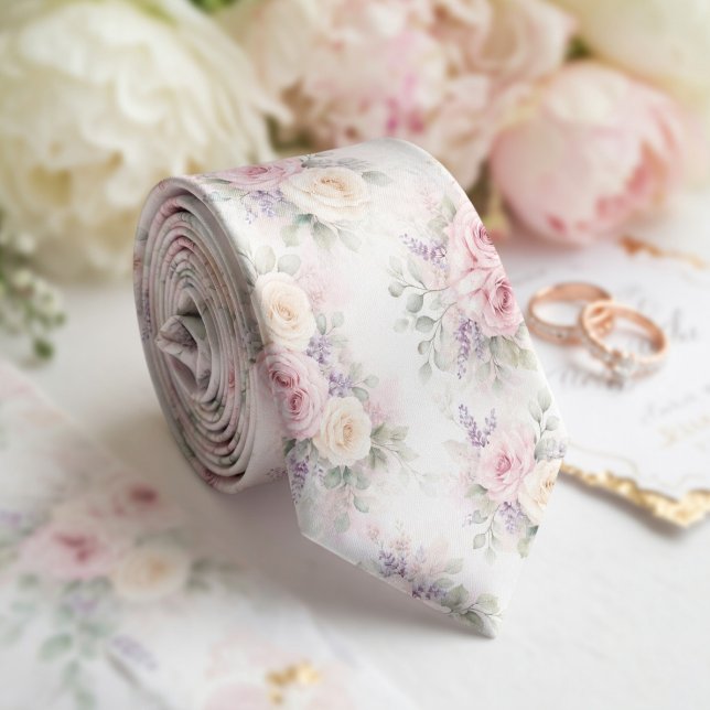 Delicate Pink & Lilac Soft Pastel Neck Tie (Creator Uploaded)