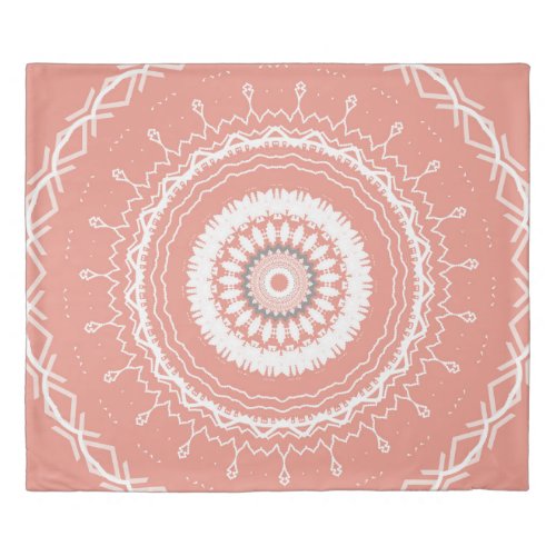 Delicate Pink Mandala Duvet Cover