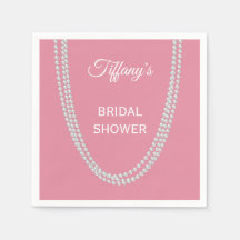 Delicate Pink Pearls Bridal Shower