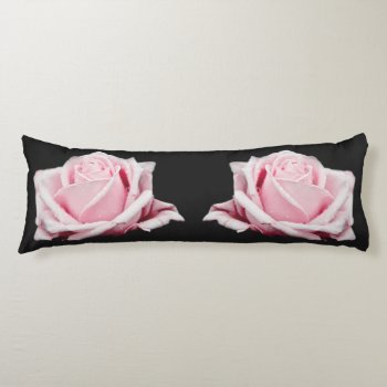 Delicate Pink Roses Body Pillow by hildurbjorg at Zazzle